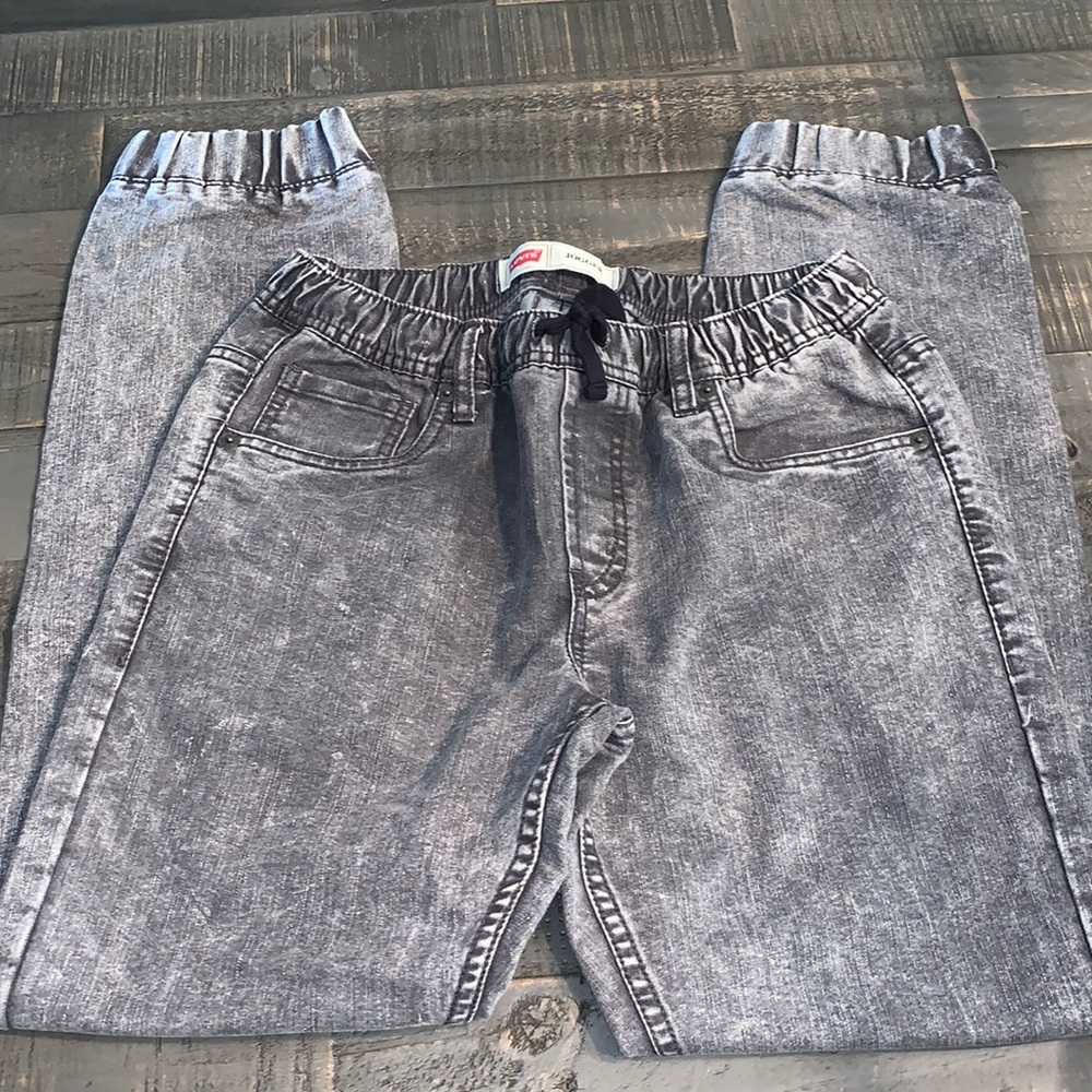 Children’s Levi’s Gray Stone Wash Joggers Size Large